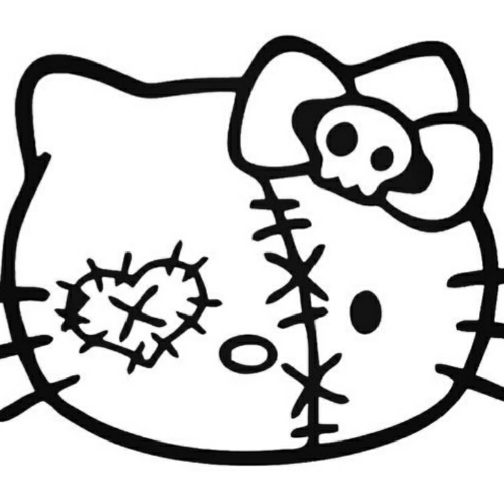 5" hello kitty decal